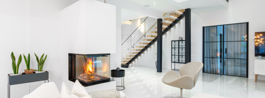 Wood-burning fireplaces