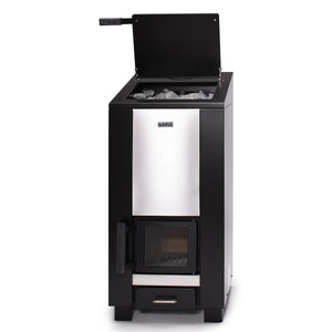 Narvi Steam Master wood burning sauna heater by Gari Decor, SIde