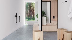 Round Electric Sauna Heater Tulikivi Usva White Inside Sauna, Front