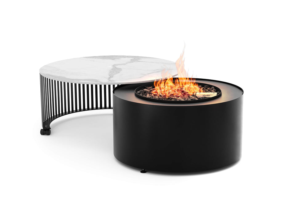 Terrace heater Planika Galio Black, automatic by Gari Decor – Fireplace