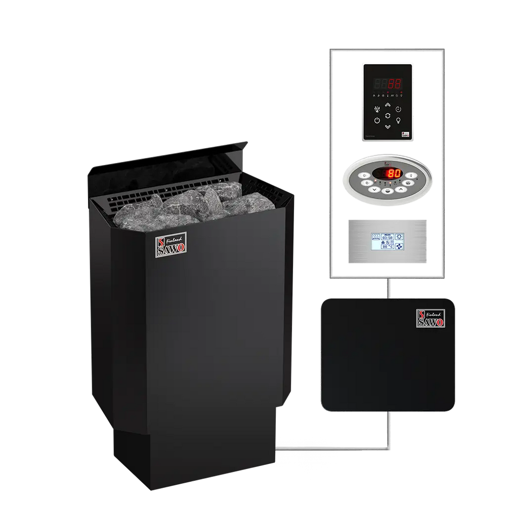 Electric Sauna Heater Nordex Mini Black NS Sawo (3-3.6kW)