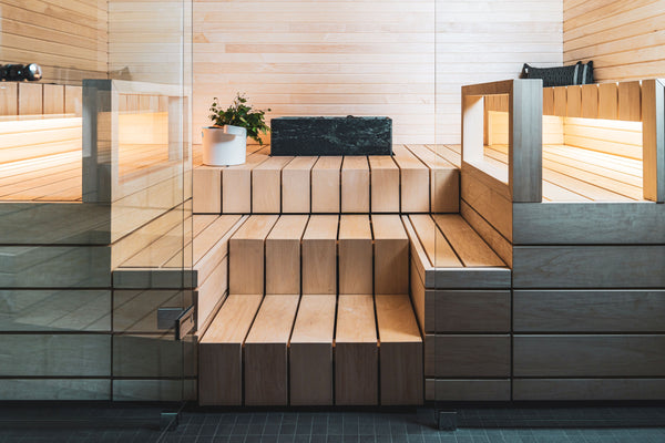 Square Nobile Soapstone Cladded Electric Sauna Heater Tulikivi Tuisku XL S3 In Sauna