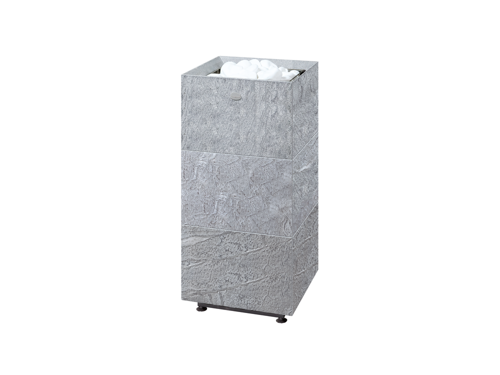 Square Brushed Soapstone Cladded Electric Sauna Heater Tulikivi Tuisku S1