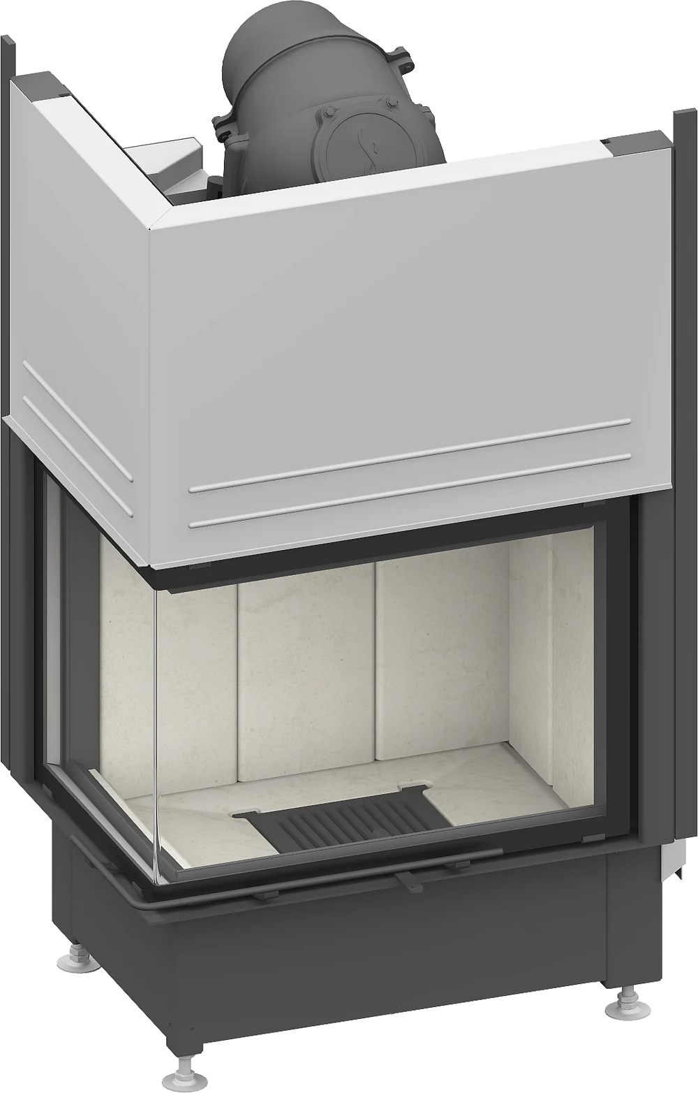 Fireplace heart Schmid Ekko L 67 h (45) , lift hatch