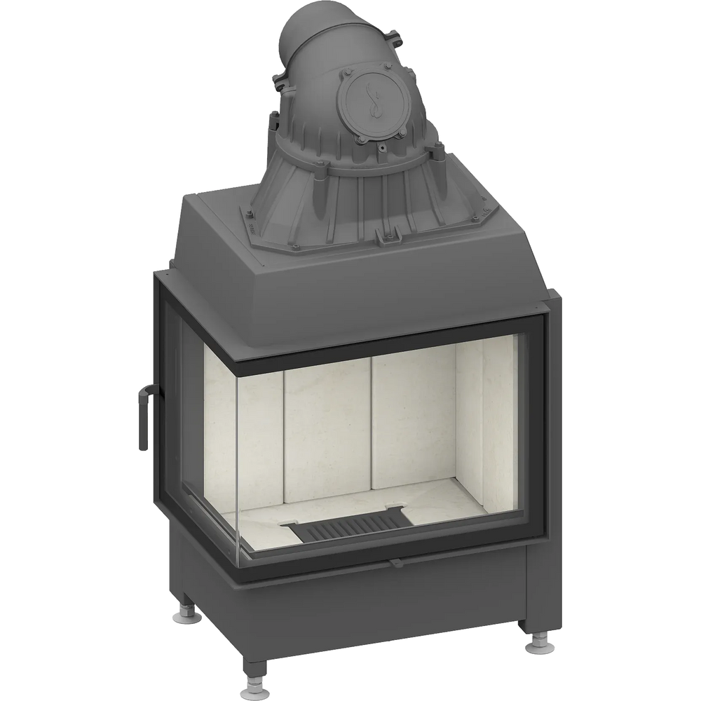 Fireplace heart Schmid Ekko L 67 s (45), hinged door (Seamless)