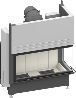 Fireplace heart Schmid Ekko R 100, lift hatch