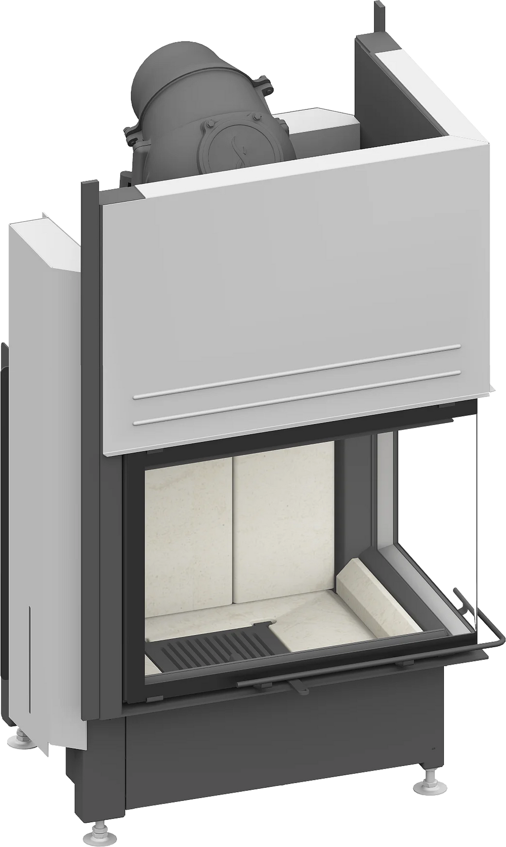 Fireplace heart Schmid Ekko R 67 h (45) , lift hatch