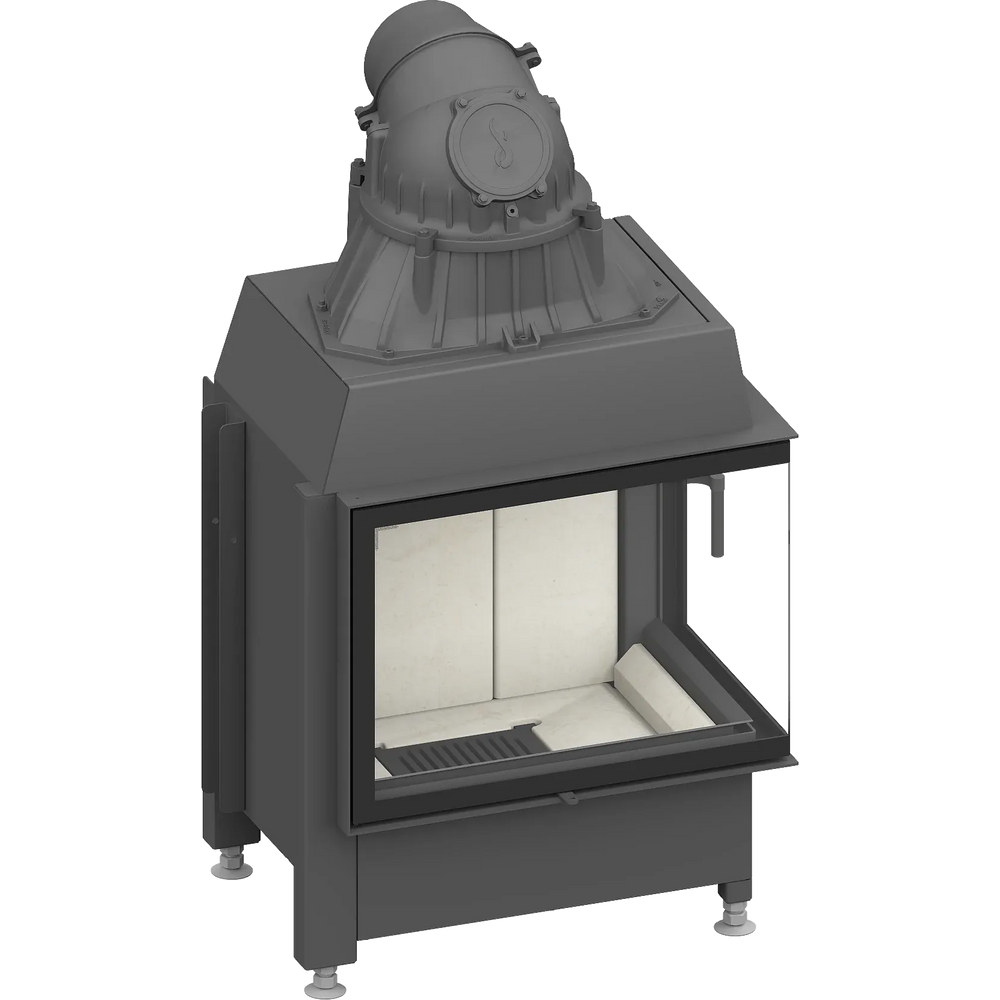 Fireplace heart Schmid Ekko R 67 s (45), hinged door (Seamless)