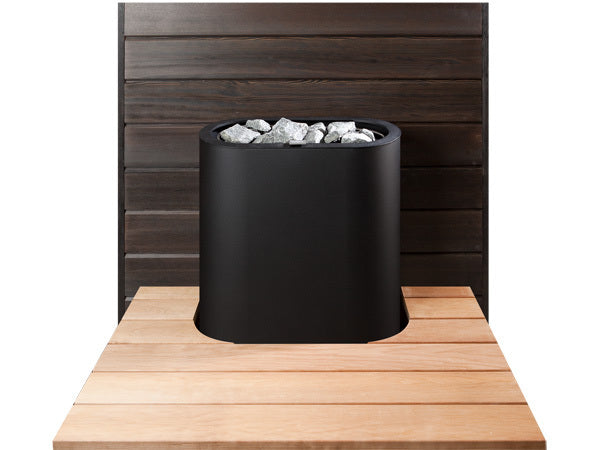 White Wall Mounted Electric Sauna Heater Tulikivi Halla In Sauna