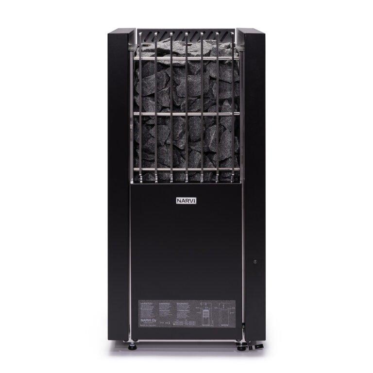 Electric stove Narvi Smooth 10,5 kW black by Gari Decor – Fireplace