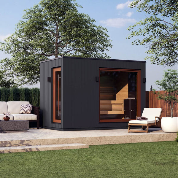 Outdoor Sauna Saunum AirCube Double
