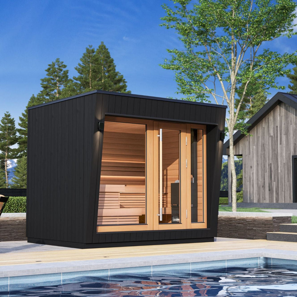 Outdoor Sauna Saunum AirCube Space