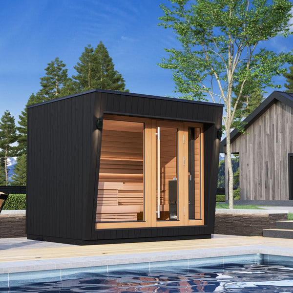 Outdoor Sauna Saunum AirCube Space