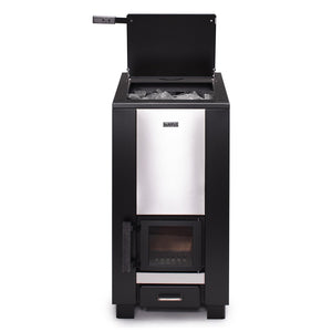 Narvi Steam Master wood burning sauna heater by Gari Decor, Front