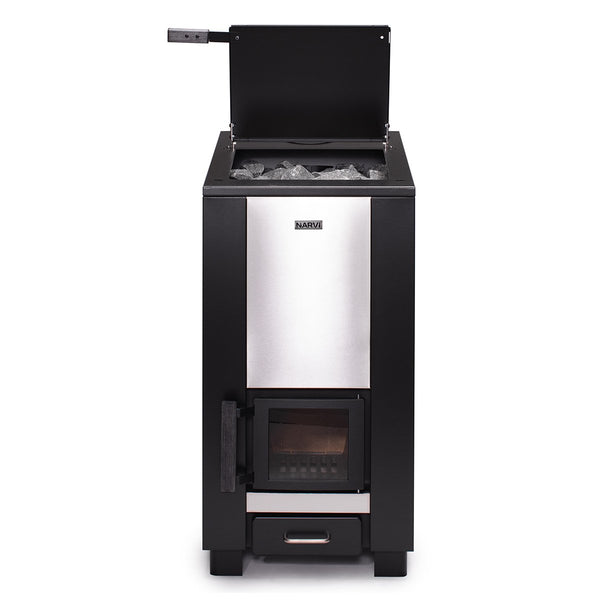 Narvi Steam Master wood burning sauna heater by Gari Decor, Front