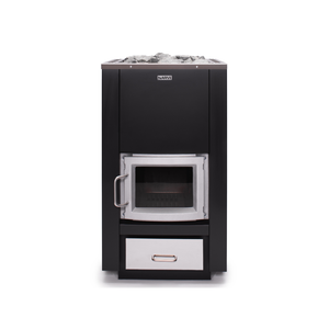 Narvi 30 Wood Burning Sauna Heater on a white background 