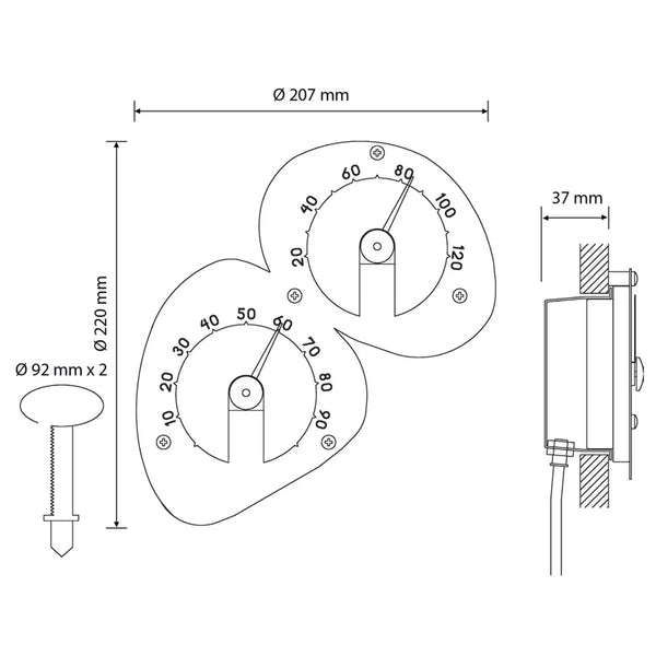 Kivi thermo-hygrometer