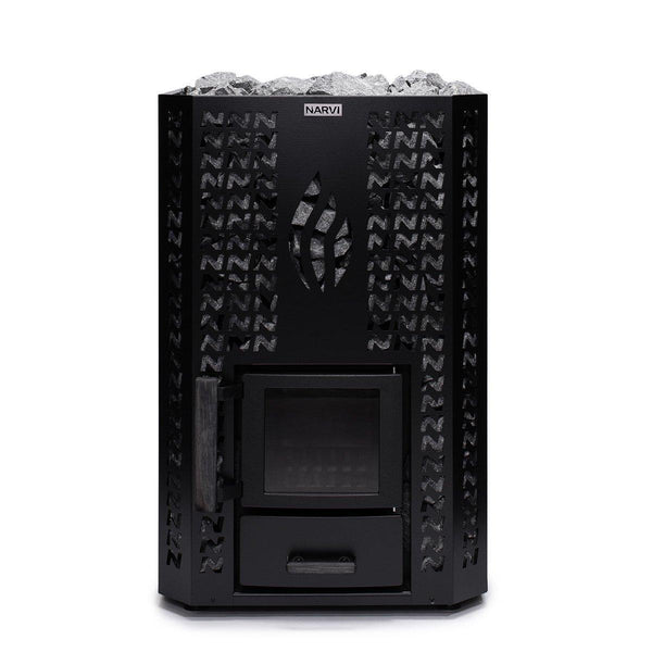 Wood stove Narvi NC 24 black by Gari Decor – Fireplace