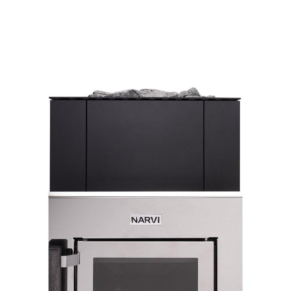 Narvi Kuru 14 Through Wall Wood Burning Sauna Heater on a white background