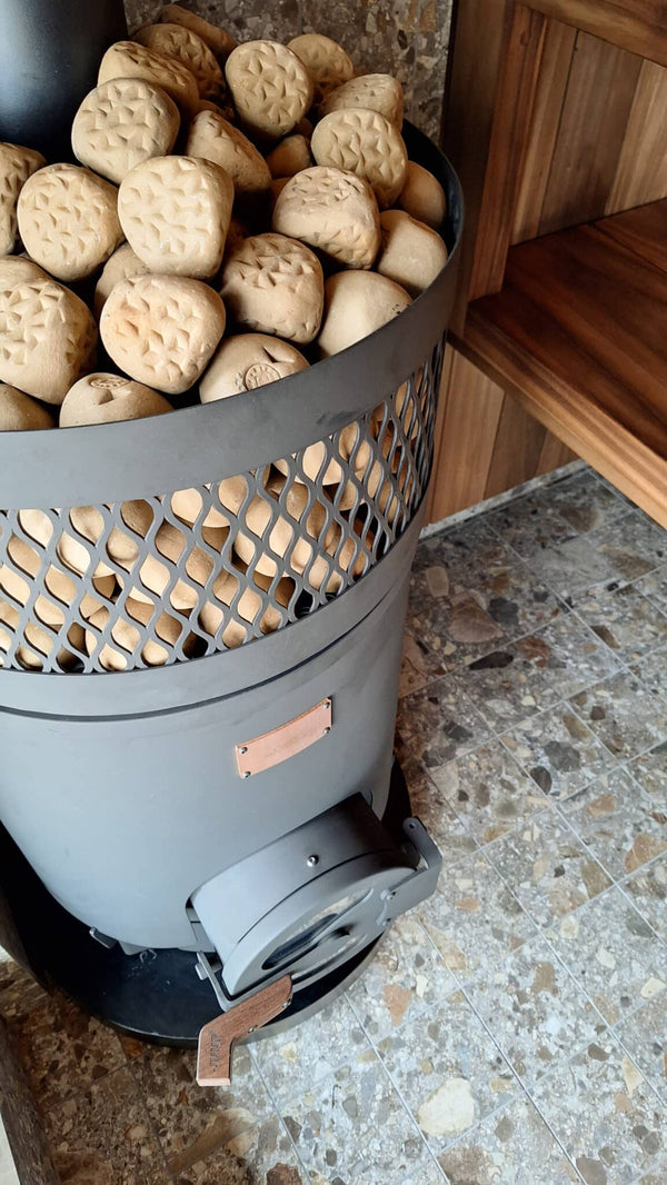 Wood Burning Sauna Heater JUUP Iivari – Punos (Plait)