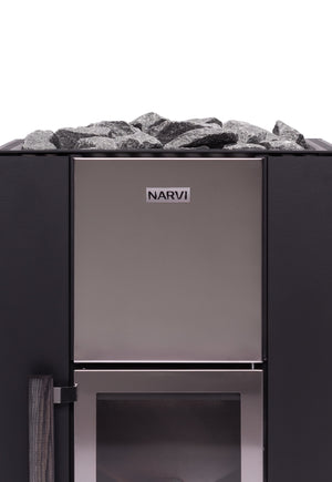 Narvi Kuru Wood Burning Sauna Heater on a white background