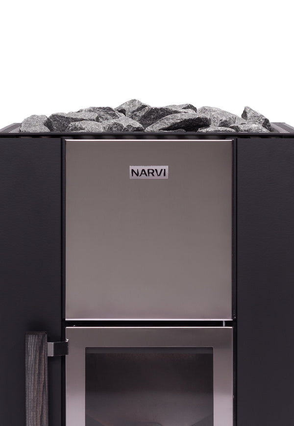Narvi Kuru Wood Burning Sauna Heater on a white background