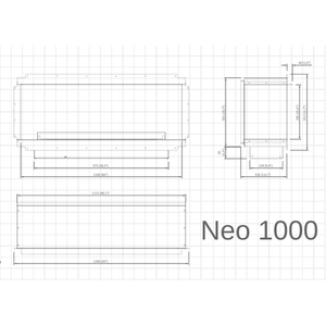 Modern planika fireplace dimensions