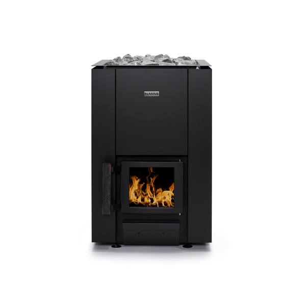Narvi Kaamos Wood Burning Sauna Heater on a white background