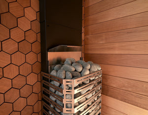 Saunum Experience - Open Stone Basket Heaters