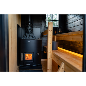 Narvi NC 20 WT Wood Burning Sauna Heater in a sauna