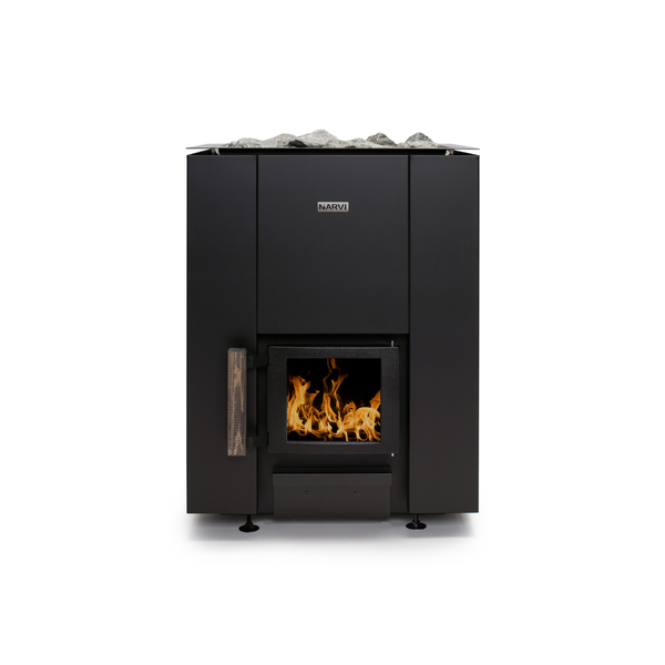 Narvi Kaamos Wood Burning Sauna Heater on a white background
