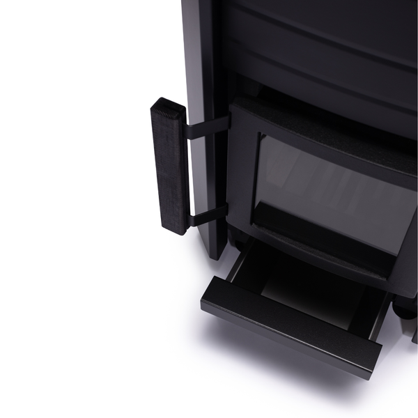 Narvi Black Wood Burning Sauna Heater on a white background
