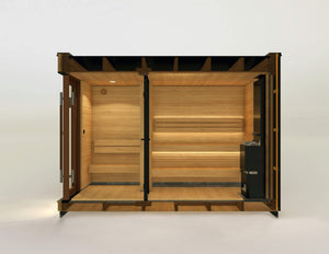 Saunum AirCube Double Outdoor Sauna