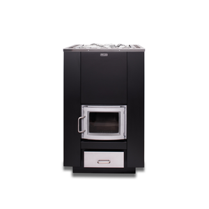 Narvi 30 Wood Burning Sauna Heater on a white background 