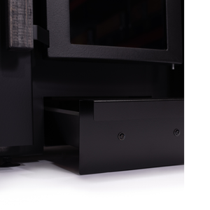 Narvi Black Wood Burning Sauna Heater on a white background