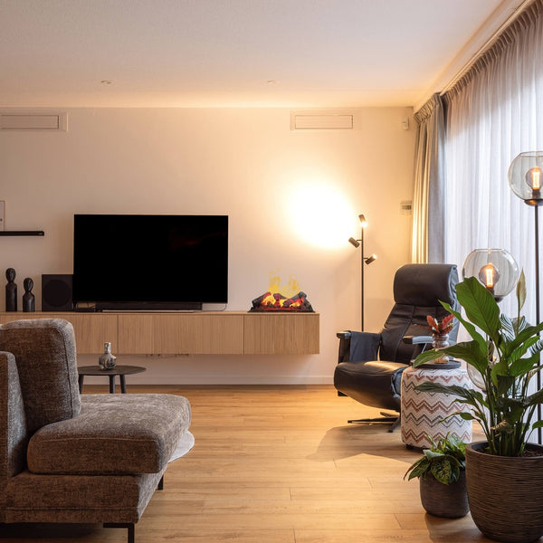Electric Fireplace Xaralyn Jörne Long Water Vapor TV Cabinet