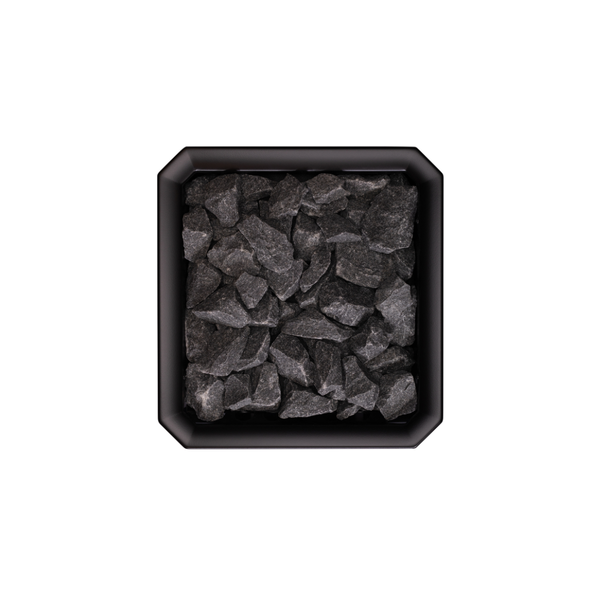 Narvi Black Wood Burning Sauna Heater on a white background