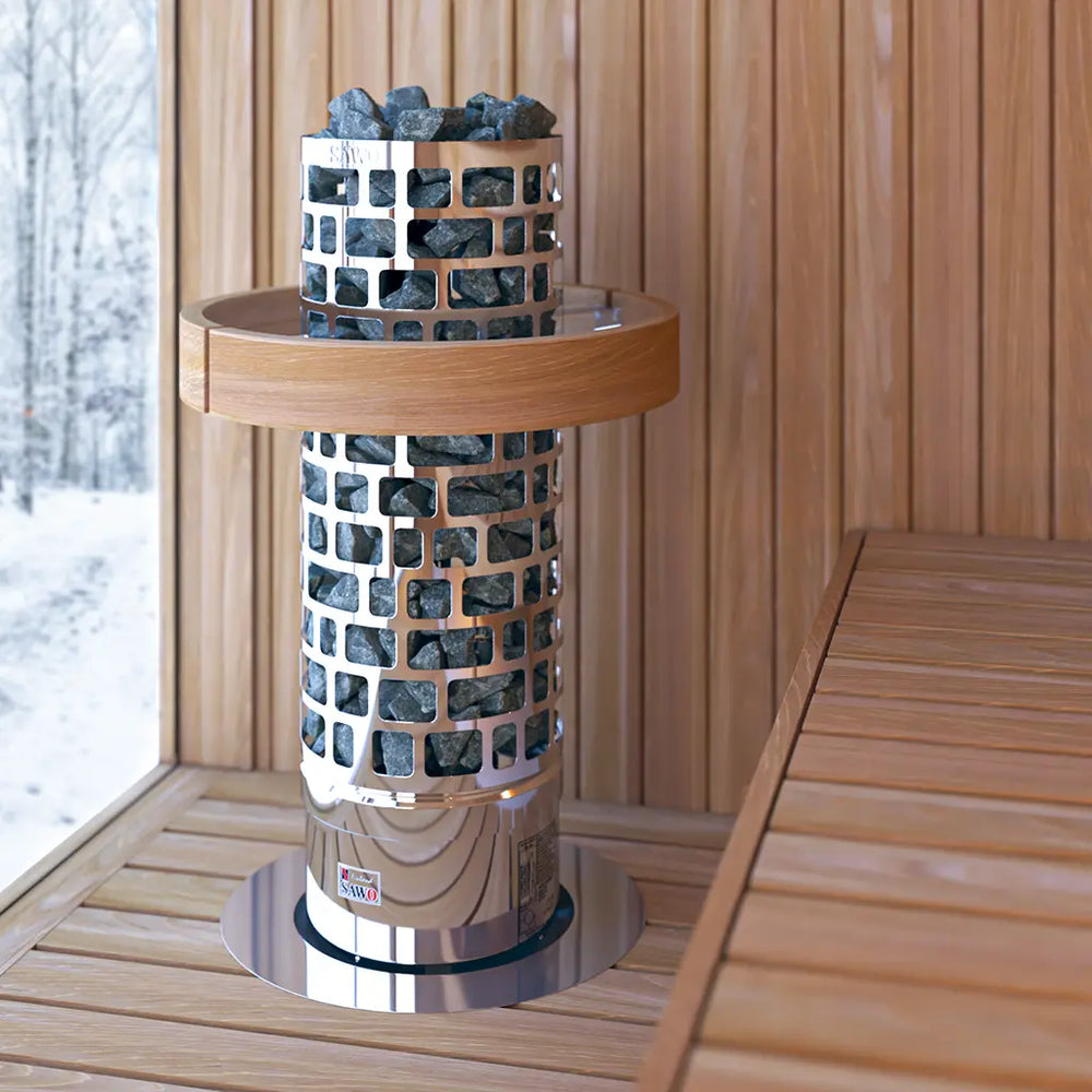 Electric Sauna Heater Aries Round NS Sawo (6-9kW)