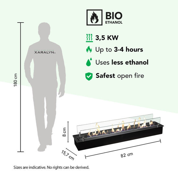 Xaralyn Bioethanol burner XL with built-in profile