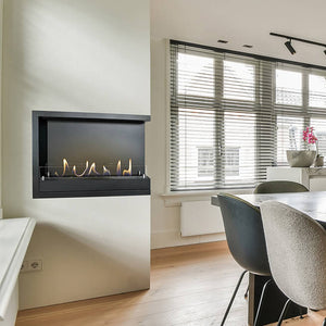 Xaralyn Built-in unit XL bioethanol corner fireplace - built-in fireplace