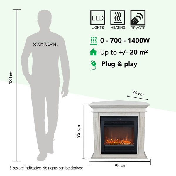 Electric Fireplace Xaralyn Cadiz Corner