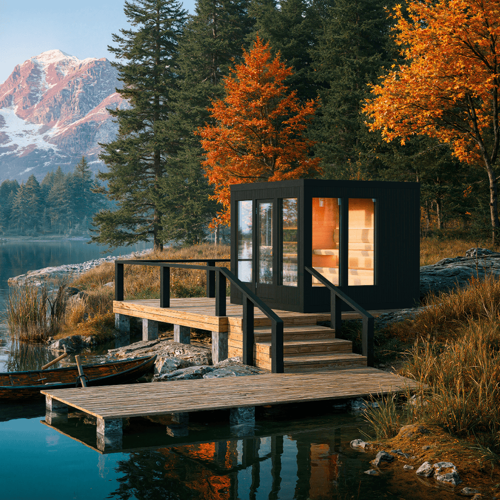 Outdoor sauna Cariitti Taive 6, black