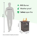 Xaralyn Column 50 outdoor fireplace