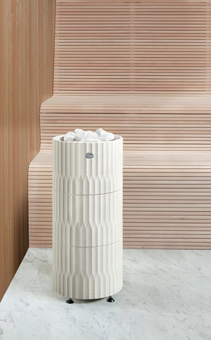 Tulikivi Riite Standing In Wavy Design Sauna