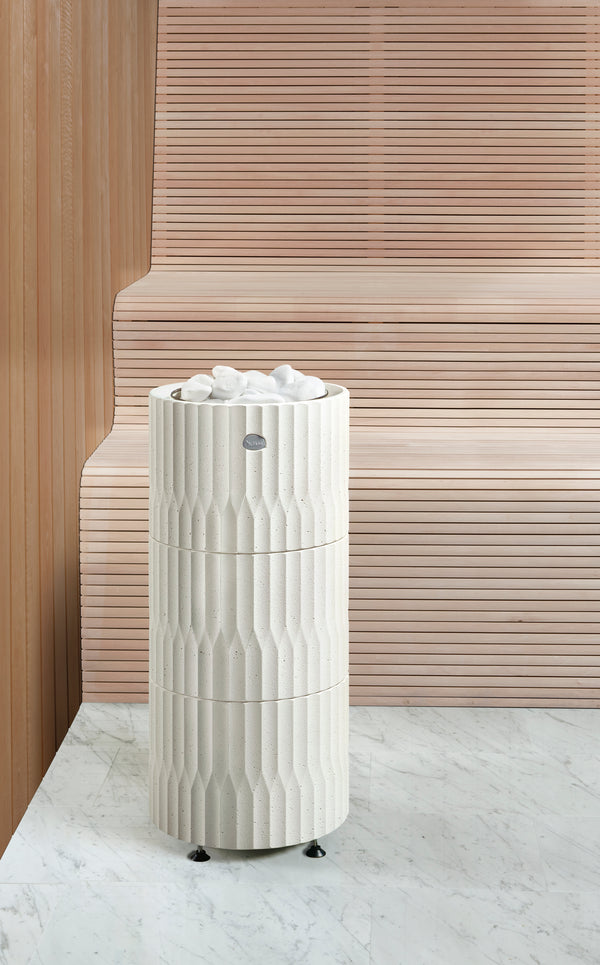 Tulikivi Riite Standing In Wavy Design Sauna