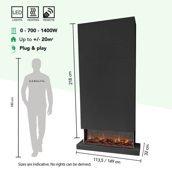 Electric Fireplace Xaralyn Disegno XL