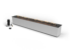 Planika FLA4+ 1990 extra-long automatic ethanol burner with extended flame and refill unit