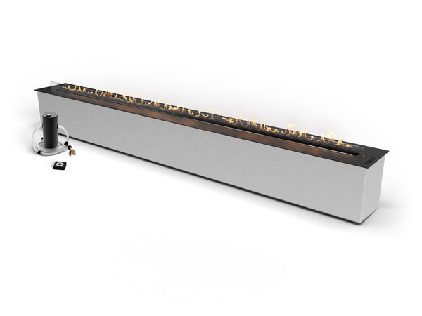 Planika FLA4+ 2490 ultra-long linear ethanol burner for large modern fireplace installations