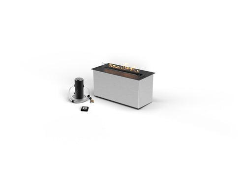 Planika FLA4+ 590 automatic ethanol burner with remote control and external refill pump set