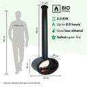 Xaralyn Floh hanging bioethanol fireplace